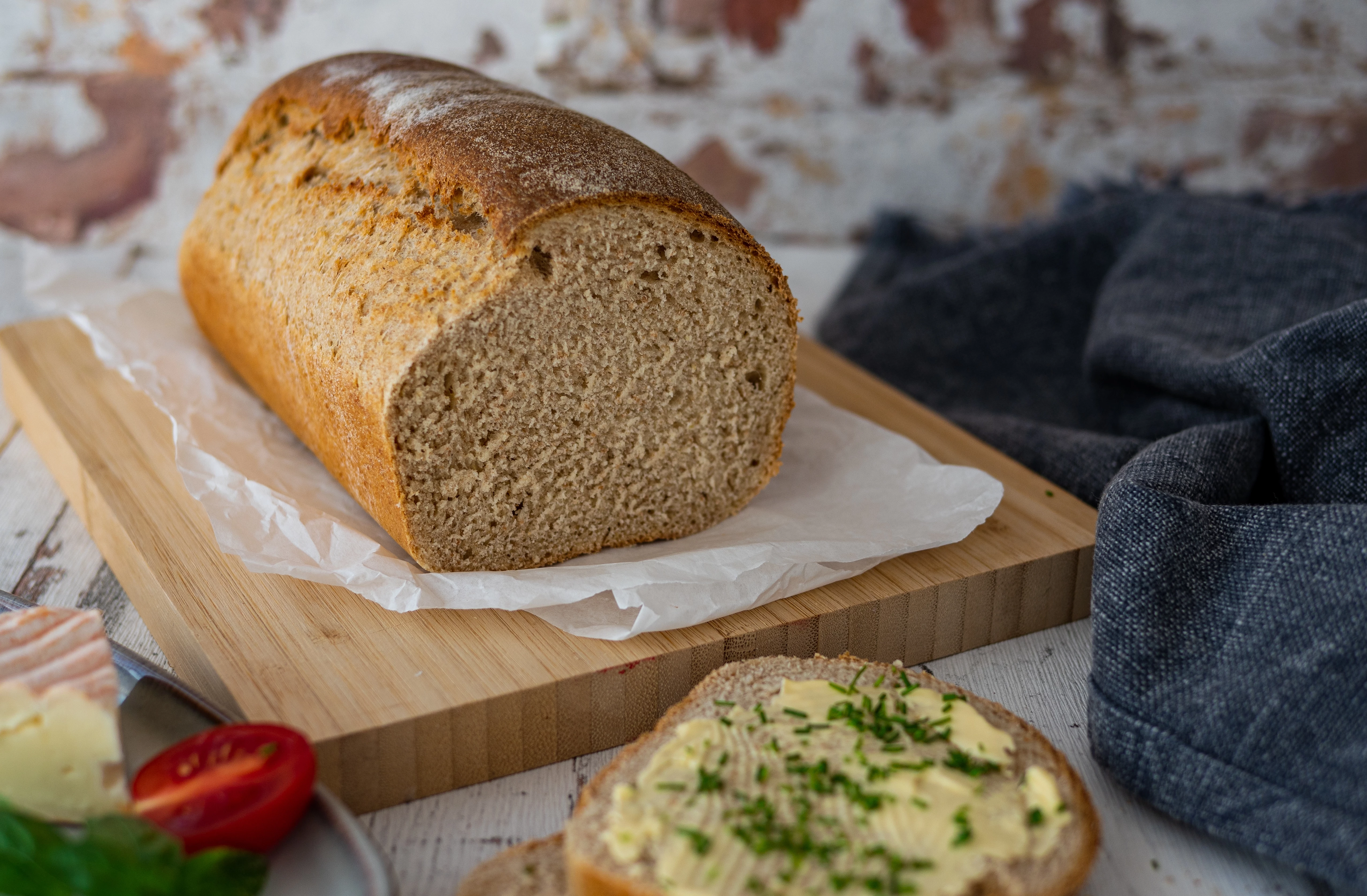 Toastbrot mit Kartoffeln