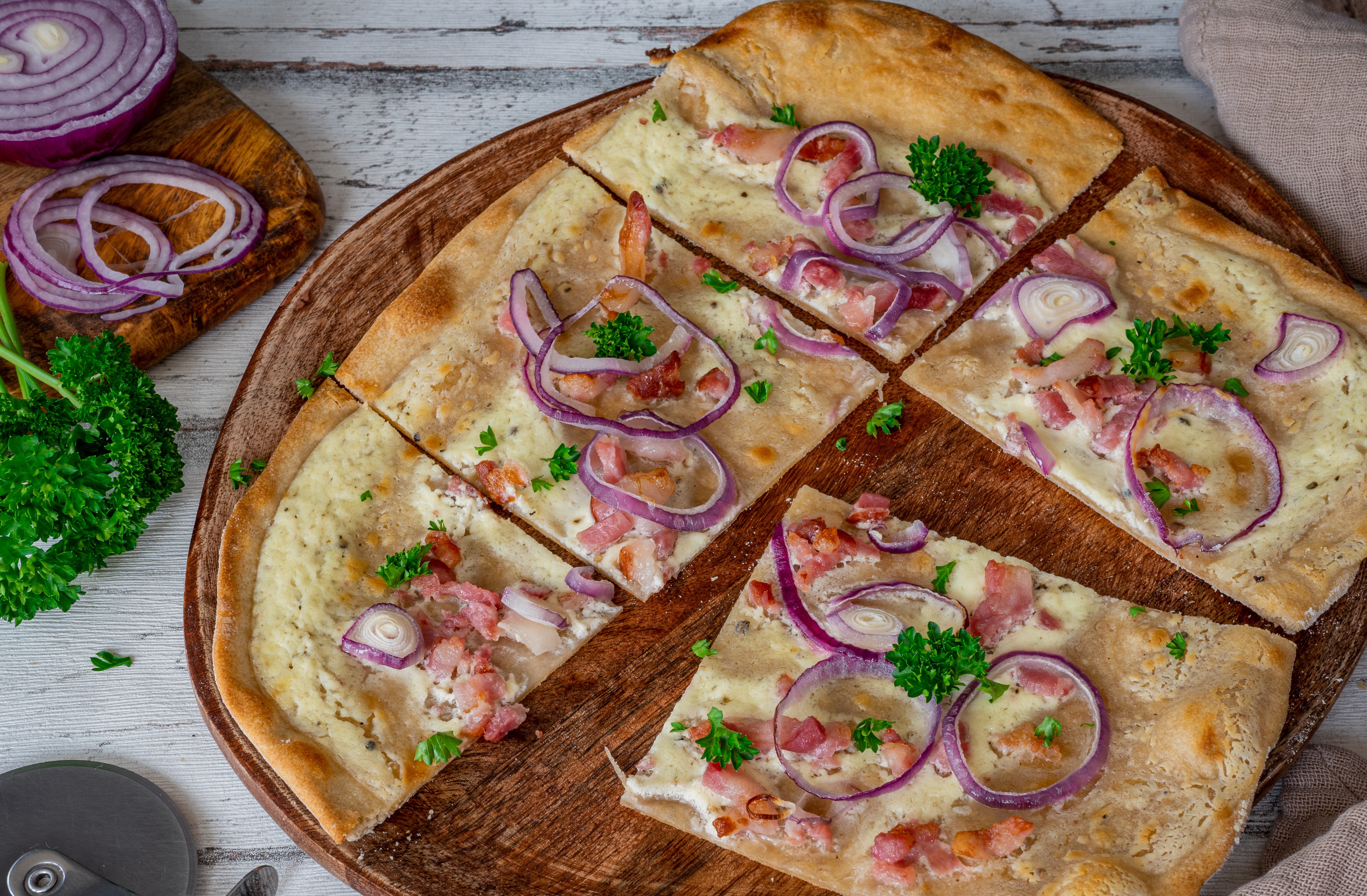 Elsässer Flammkuchen